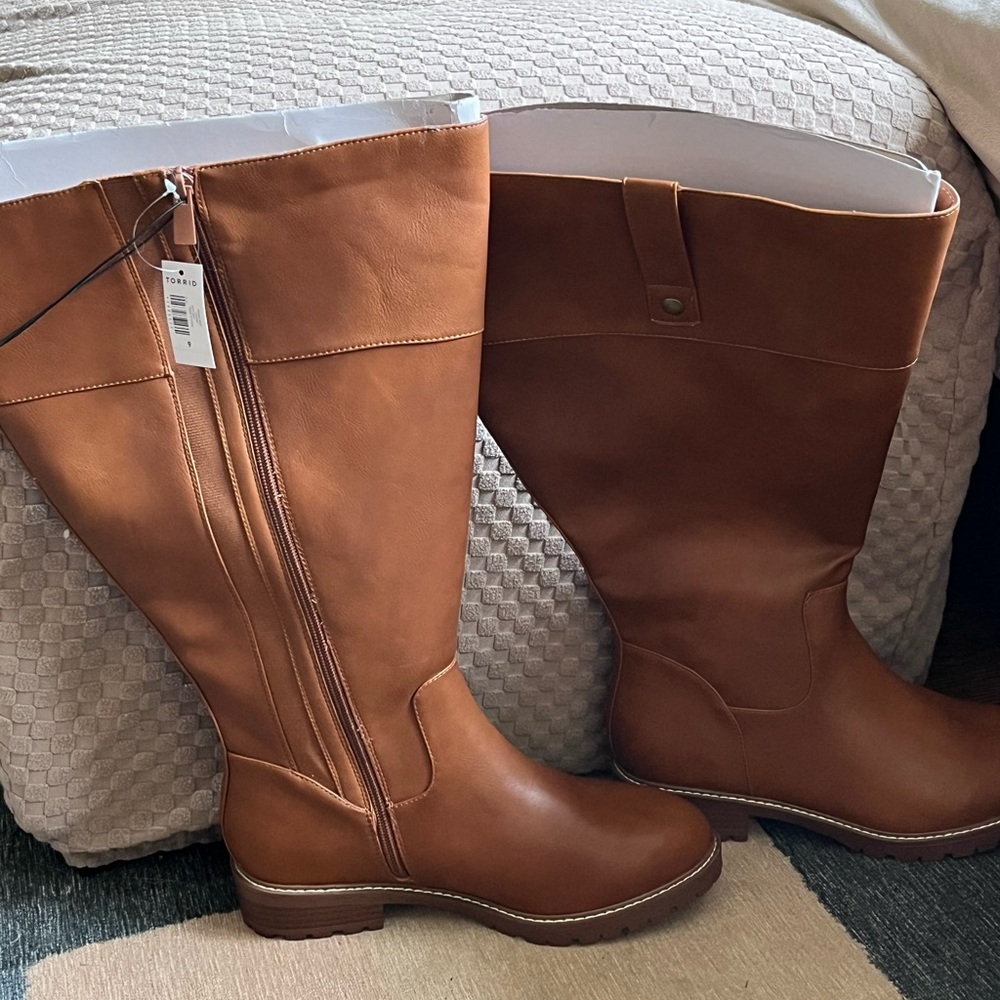 Torrid ladies wide calf, wide width boots, size 9